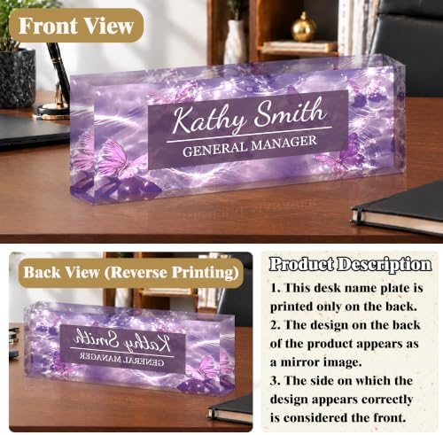 Ship Next Day Custom Name Plate for Desk, Desk Name Plate Personalized - Image 4