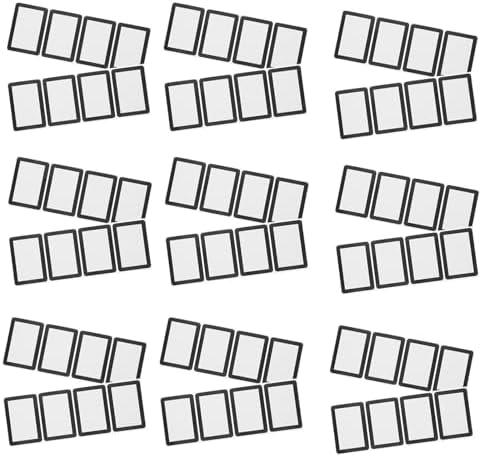 60 Pcs Black Border Name Labels Adhesive Stickers and Office by Happyyami