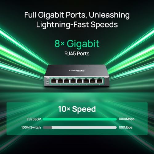 Omada ES208GP, 8 Port Gigabit Easy Managed PoE Switch - Image 2
