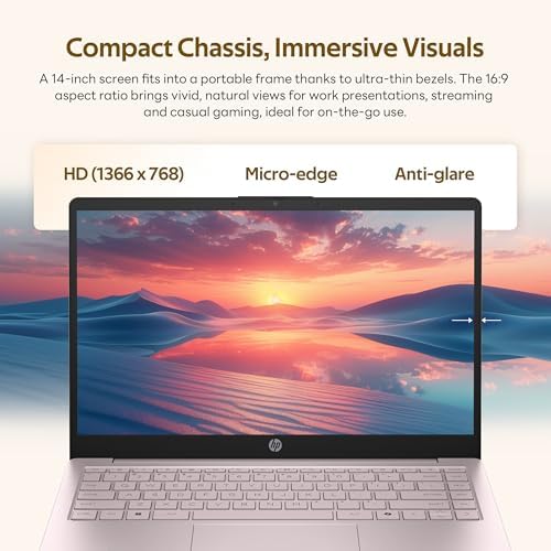 HP Stream 14" HD Student&Business Laptop with AI Copilot, Intel Processor N150, 4GB RAM, 1.12TB Storage (128GB UFS + 1TB Docking Station), 1 Year Office 365, Intel Graphics, Win 11, Tranquil Pink - Image 4