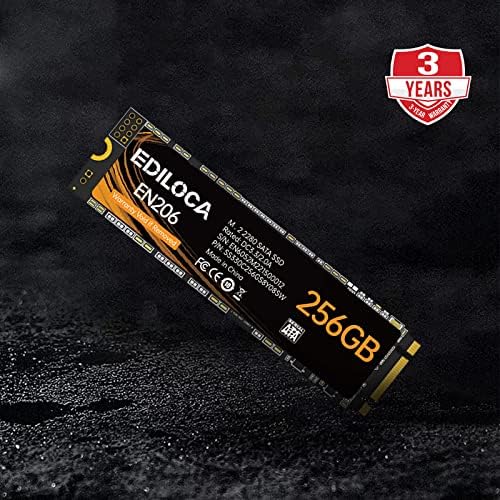 Ediloca EN206 256GB 3D NAND TLC M.2 SSD, M.2 2280 SATA III 6Gb/s SSD Internal Hard Drive, Read/Write Speed up to 550/460 MB/s, Compatible with Ultrabooks, Tablet Computers and Mini PCs - Image 6