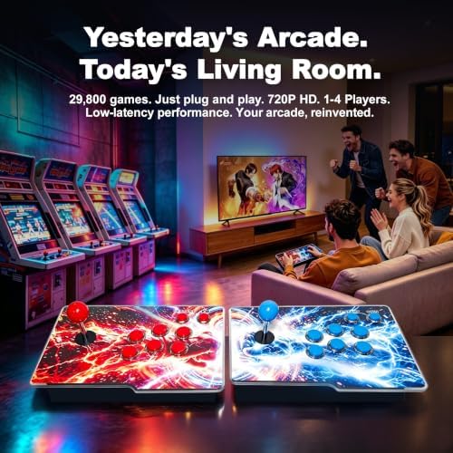 Pandora's Box Arcade 29,800-in-1, Full HD 1-4P Console, HDMI/VGA - Image 2