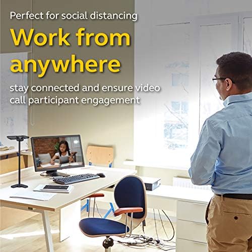 Jabra PanaCast – Intelligent 180° Panoramic-4K Huddle Room Video Camera – Inclusive Video Conferencing Camera with Full Room Coverage, Easy to Set-Up Wide Angle Webcam for Streaming - Image 4