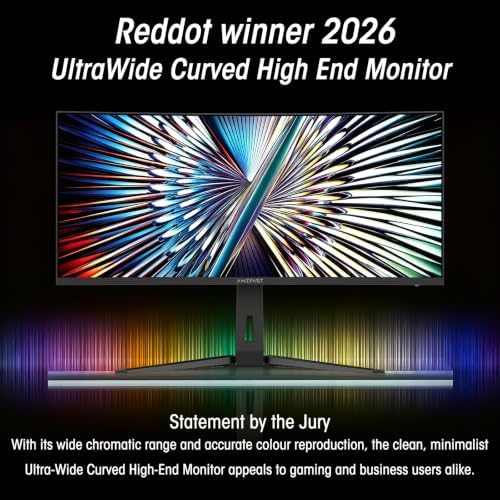 Amzfast 34 Inch 240Hz Curved Gaming Monitor UWQHD (3440x1440), AMZG34C8 Pro - Image 2
