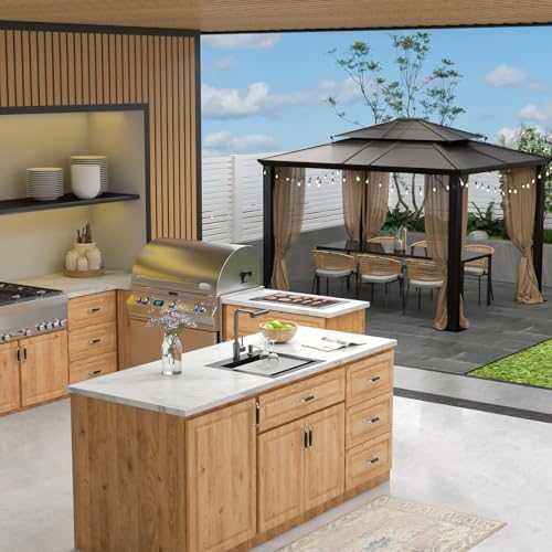 21 Inch Black Drop In Outdoor Kitchen Sink with Faucet and Lid - Image 2