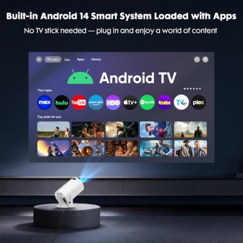 [Built-in Apps] Mini Projector with Wifi and Bluetooth 1080P Supported - Image 2