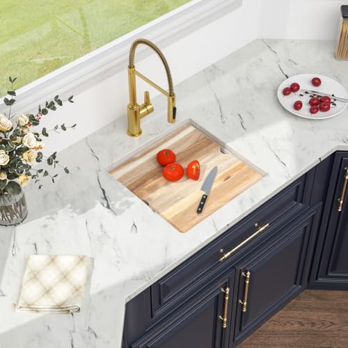 Kichae 18 White Undermount Bar Sink Small Prep Granite Composite Quartz Sink - Image 3