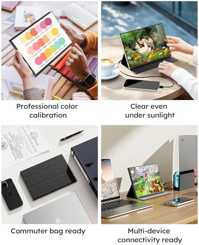 Dopesplay 10.5" Ultra-Thin Travel Portable Monitor with Case, 1280P HDR - Image 6