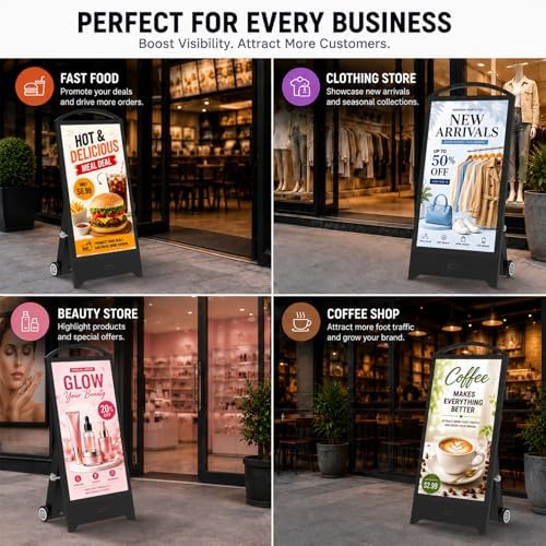 43" Outdoor Digital Signage, 2000nits Portable Digital Signage Display - Image 2