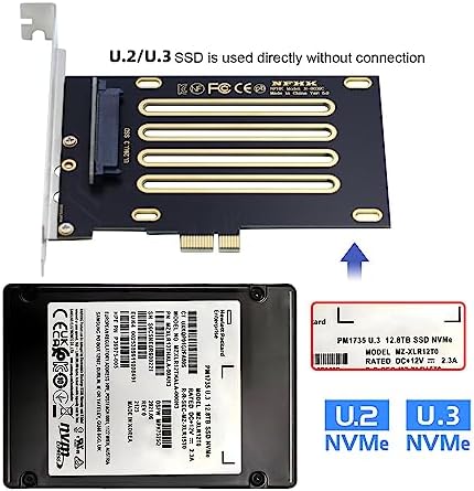 Cablecc PCI-E 4.0 X1 to U.2/U.3 SFF-8639 Host Adapter for PM1735 NVMe PCIe SSD - Image 7