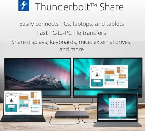 Kensington SD5768T EQ Thunderbolt 4 Docking Station, Dual 4K@60Hz via HDMI/TB4 Ports, 96W Charging, SD/Micro SD Card Slots, Ethernet, Audio, Supports Thunderbolt Share (K35381NA) - Image 2
