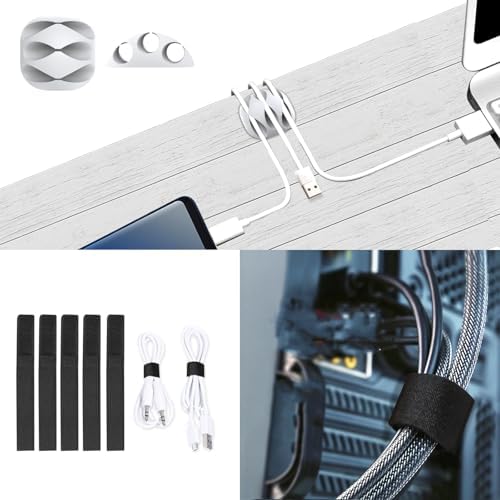 ENONCI Cable Raceway Kit 154in Under Desk Wire Cover Organizer 10-Pack - Image 4