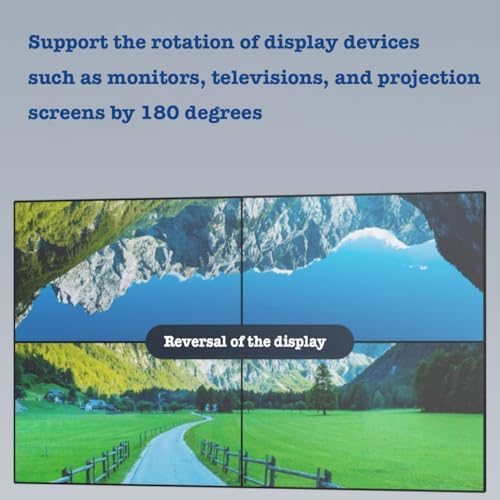2x2 4k Video Wall Controller, Transform 4 TV Screens into a Single Wall Display with HDMI & DVI 4K Input, 180° Rotation, Audio Output, IR Remote/RS232/Button Press Control - Image 5