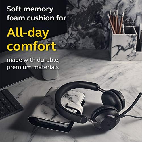 Jabra Evolve2 40 UC Wired Headphones, USB-A, Stereo, Black Telework Headset, Enhanced Comfort, Passive Noise Cancelling, UC Optimized (Renewed) - Image 5