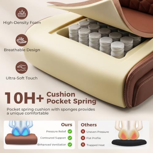 High Back Executive Office Chair with Inflatable Lumbar Support - Image 6