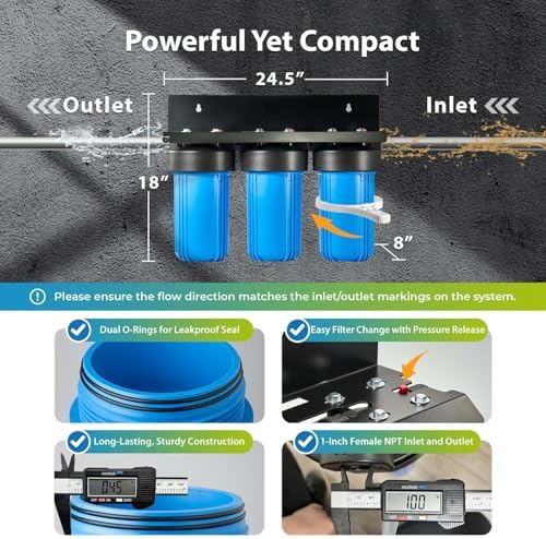 iSpring Iron, Manganese, H2S Whole House Water Filter System - Image 5