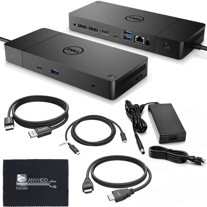 Dell WD19TB Thunderbolt Dock 180W with HDMI, DisplayPort & USB (Renewed) by Amazon+Renewed
