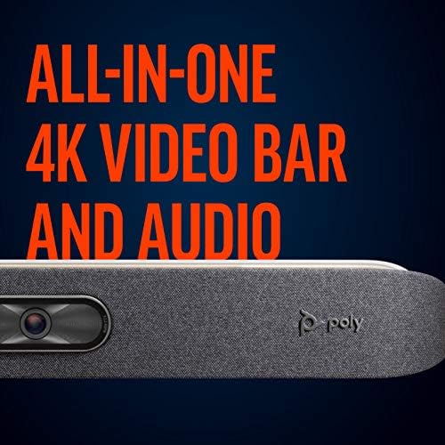 Poly - Studio X30 (Polycom) - 4K Video & Audio Bar - Conferencing System for Small Meeting Rooms - Works with Teams, Zoom & More - Image 2