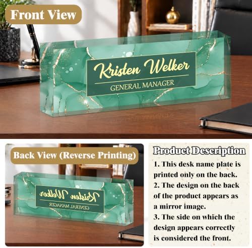 Ship Next Day Custom Name Plate for Desk, Desk Name Plate Personalized - Image 4