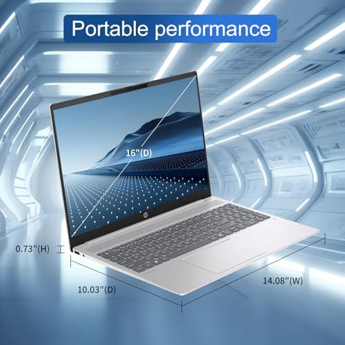 HP Omnibook 16" 2K Touchscreen Laptop, AMD Ryzen AI 7 350, 32GB DDR5 RAM, 2TB SSD, 50 Tops NPU Copilot+, Win11 Pro, Backlit Keyboard, Glacier Silver - Image 4