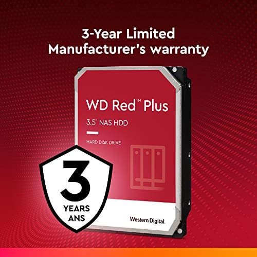 Western Digital 4TB WD Red Plus NAS Internal Hard Drive HDD - 5400 RPM, SATA 6 Gb/s, CMR, 64 MB Cache, 3.5" - WD40EFRX - Image 6