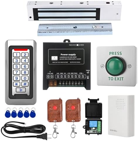 Tuya App Smart Door Access Control Kit 600lbs Magnetic Lock Remote Controls by YUANWIN