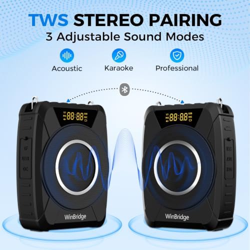 20W Portable Voice Amplifier for Teachers, Wireless Mic, PA Speaker M802 - Image 6