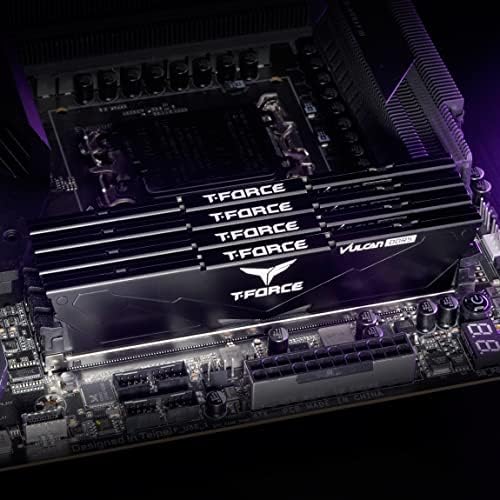 TEAMGROUP T-Force Vulcan DDR5 32GB (2x16GB) 6400MHz (PC5-51200) CL40 Desktop Memory Module Ram for 600 700 Series Chipset XMP 3.0 Black FLBD532G6400HC40BDC01 - Image 4