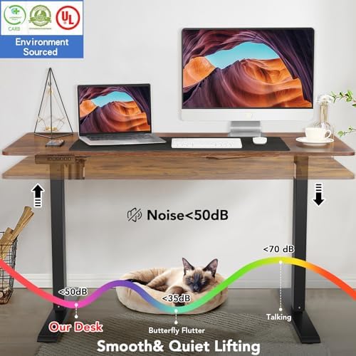 farexon 63x24In Electric Standing Desk Adjustable Height with Mouse Pad - Image 5