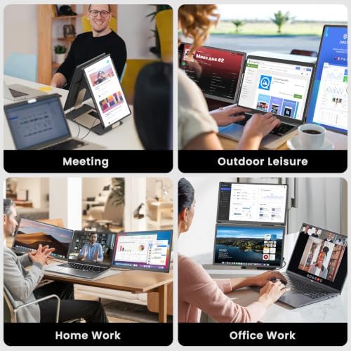 15.6" Laptop Screen Extender, Detachable Multi-Mode Triple Monitor Extender - Image 7