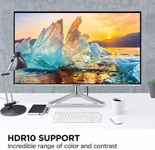 ViewSonic VX2776-4K-MHDU 27 Inch 4K UHD Monitor, 65W USB C, HDR10 - Image 4