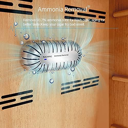 Cigar Climate Control Cabinet, Raching MON1800 Cigar Humidor Cabinet with Ammonia Removal, 220L Wood Frame Cabinet for Cigar Storing&Aging - Gold - Image 2