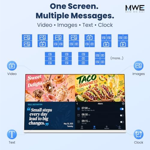 24Inch Desktop Digital Signage, 1000Nit 1080p Android Display - Image 4