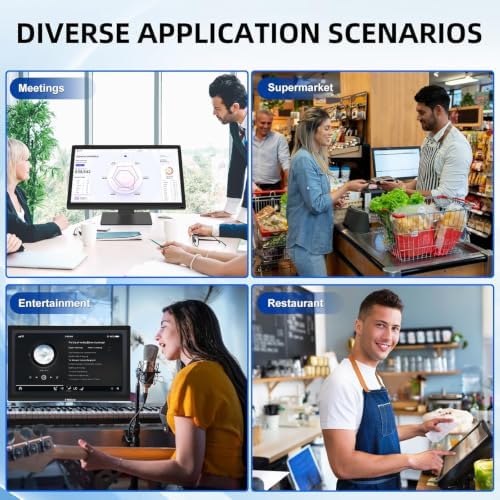 FYHXele 22 Inch Touchscreen Monitor, IPS FHD 1080P Touch PC Display, 75Hz, LED Backlit Multi-Touch Monitor, VESA, HDMI & VGA & USB Computer Touch Screen for Gaming, Business, Warehouse, Bar, Gym - Image 5