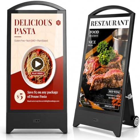 43" Outdoor Digital Signage, 2000nits Portable Digital Signage Display by Unknown