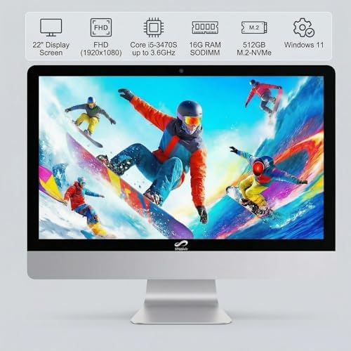STGSivir All in One Computer PC,22" FHD Display,Core i5,16G RAM,512G SSD - Image 2