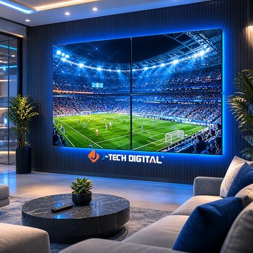 J-Tech Digital 2x2 TV Wall Mount Kit, Fits 4 Screens 37” – 65”with Adjustable Tilt, Leveling and Pop Out Arms, Wide VESA Patterns up to 600x400 [JTECH-VMM-KIT22] - Image 3