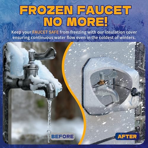 4 Pack Outdoor Faucet Covers for Winter Foam Spigot Covers Winter Insulated - Image 5