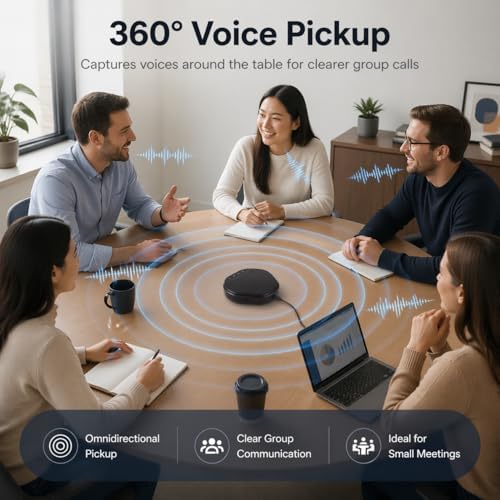 Conference Speaker and Microphone for Desktop PC Computer Laptop - Image 2
