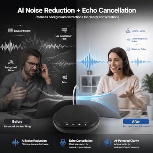 Conference Speaker and Microphone for Desktop PC Computer Laptop - Image 3