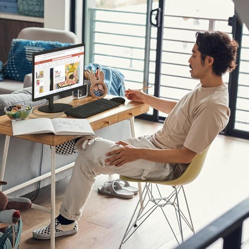 HP 2025 22" FHD All-in-One Desktop Computer • The New Version for Everyday Use • Latest 13th Gen Intel Quad-Core CPU • 8GB DDR5 • 128GB Storage • HDMI • Type-C • Wi-Fi • HD Webcam • Win11 Pro • Black - Image 6
