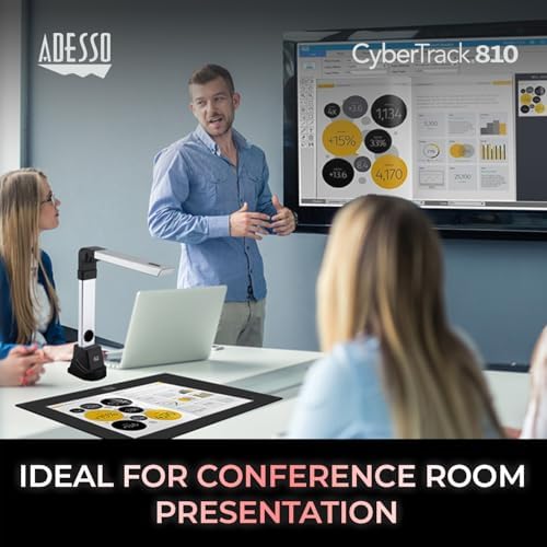 Adesso Cybertrack 810 8.0-MP Fixed-Focus Document Camera for Windows - Image 2
