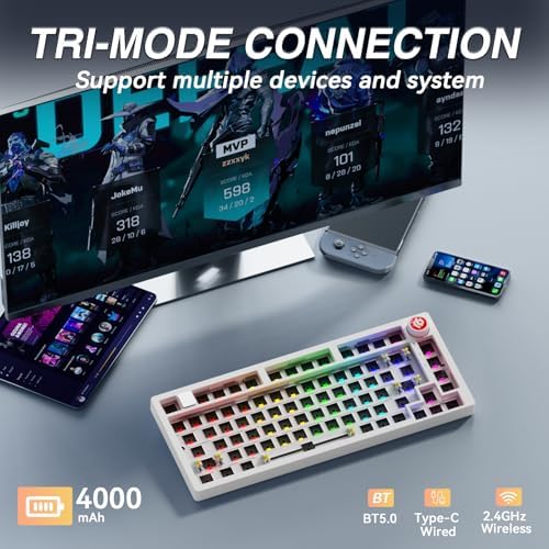 LEOBOG Hi75C Pro Wireless Mechanical Keyboard Kit 75% Barebones DIY Base - Image 3