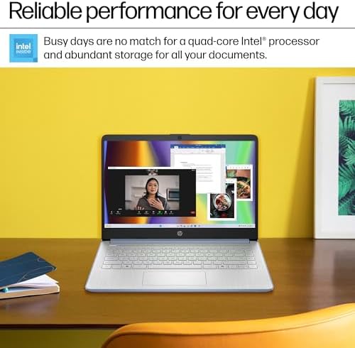 HP 14" Laptop 2025 Business Student Slim Computer, Lifetime MS Office, Copilot AI, Quad-Core Intel CPU, 16GB RAM, 628GB Storage (128GB UFS+500GB Ext), MarxsolAccessory, Wi-Fi 6, Win 11 Pro, Sky Blue - Image 7