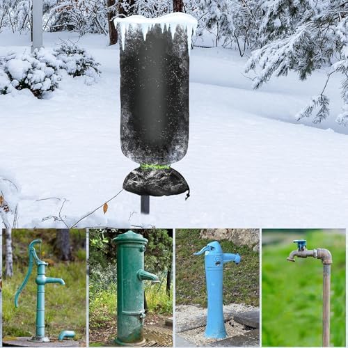 MIXC Outdoor Faucet Covers for Winter Freeze Protection, 15" x 35" Hose Bib Covers for Winter, Reusable Thicker Waterproof Insulated Spigot Cover, 3 Pack - Image 5