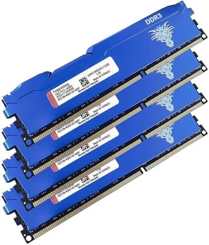 Yongxinsheng DDR3 32GB Kit (8GBx4) Desktop RAM 1866MHz PC3-14900 UDIMM Non-ECC Unbuffered 1.5V 2Rx8 Dual Rank 240 Pin CL13 PC Computer Memory Upgrade Module (Blue) by Yongxinsheng