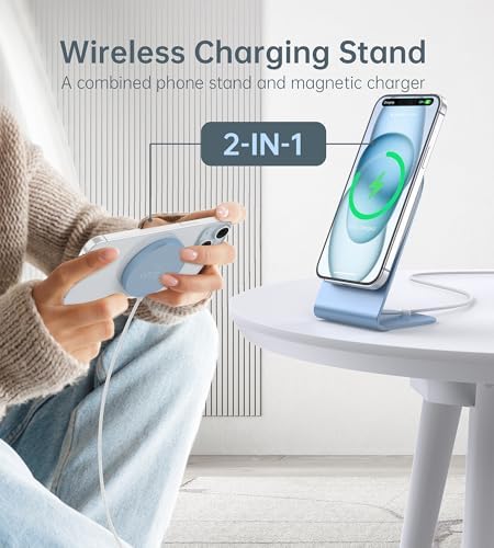 Magnetic Wireless Charger Stand + Charging Pad for iPhone Duo/18-12 Series - Image 2