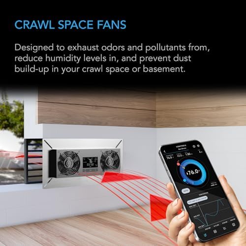 AC Infinity AIRTITAN T8, Crawlspace Basement Ventilator Exhaust Fan - Image 2