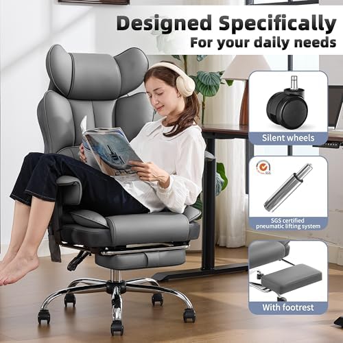 Fizzin Big and Tall Office Chair 500lbs with Massage and Heating Function - Image 6