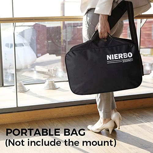 NIERBO 200 Inch Large Huge Projector Screen Big 16:9 3D Movie Screen of Thick Canvas Material Projection Screen HD for Outdoor Indoor Home Theater Church with a Black Projector Bag Not Include Mount - Image 6